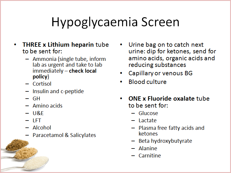 HypoScreen Typical hypoglycaemia screen