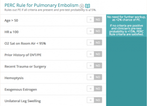 PERC rule screen shot