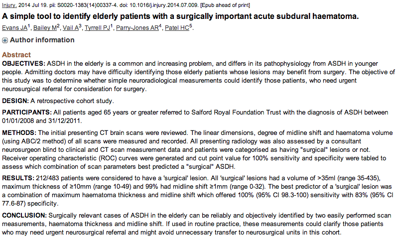 Click to follow the link to Pubmed