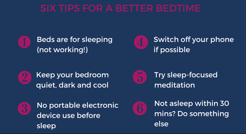 Six Tips Sleep Hygiene
