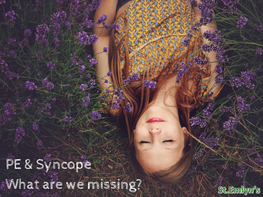 Pulmonary embolism and syncope