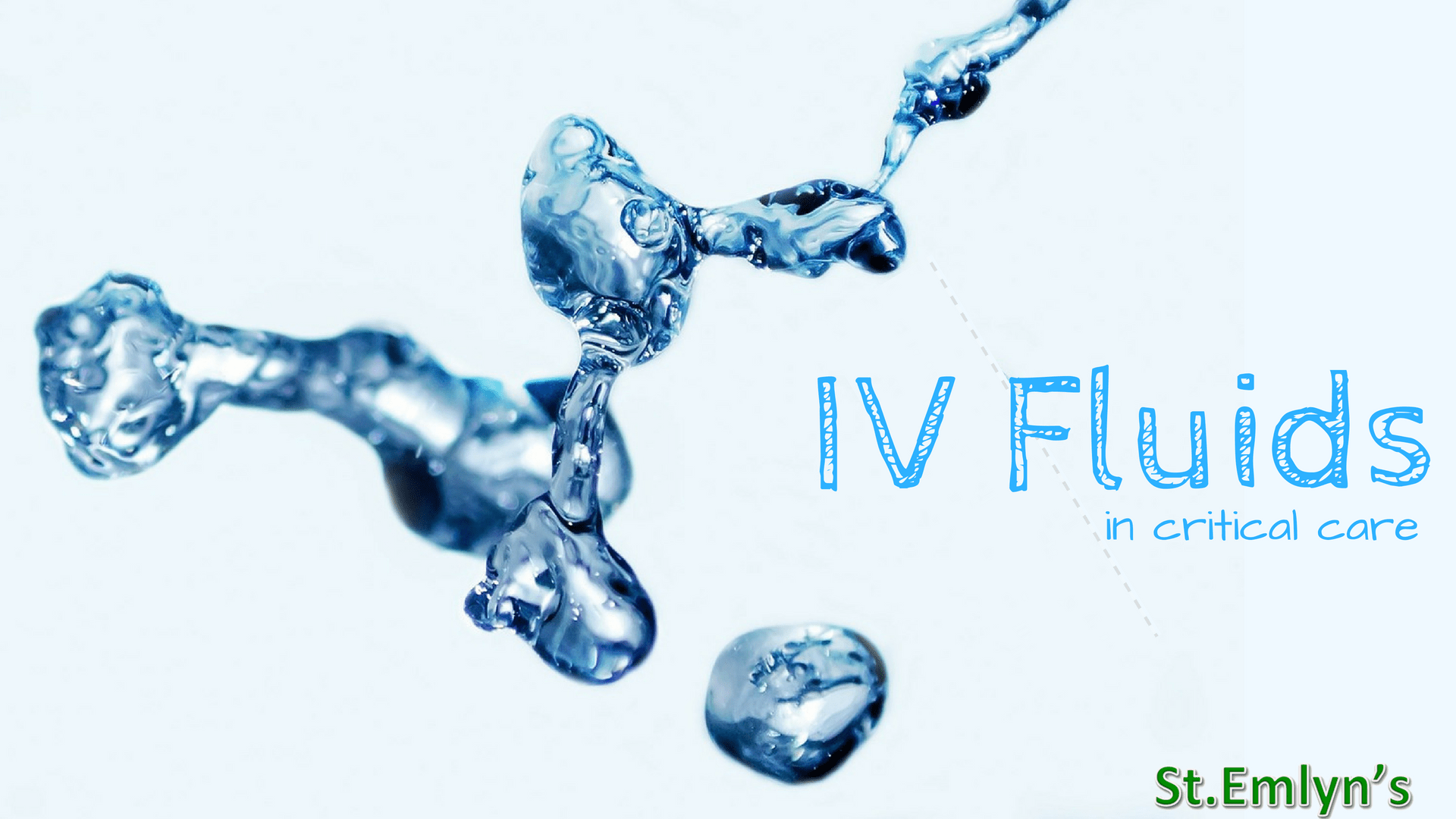 JC Intravenous fluid therapy in critically ill adults (review). St Emlyn's