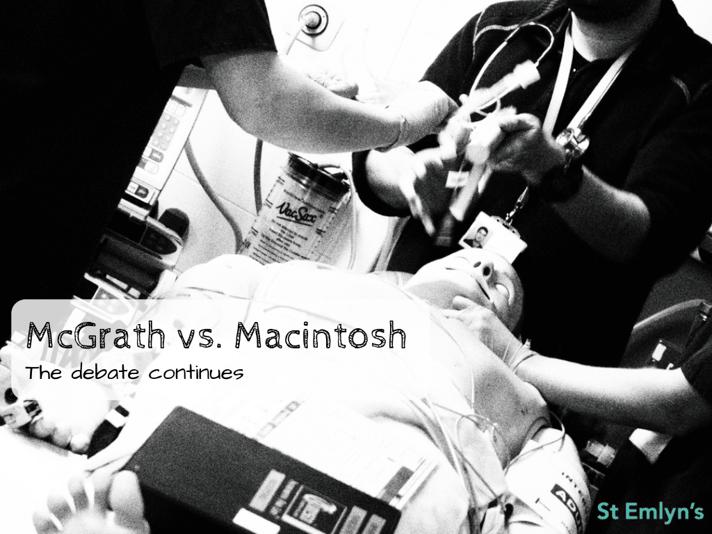 Mcgrath vs macintosh laryngoscopes