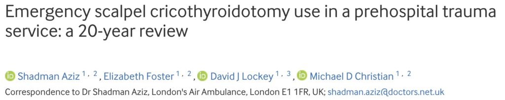 cricothyroidotomy