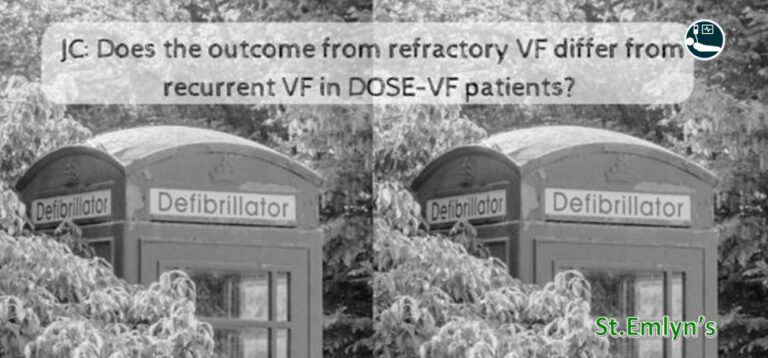 Does the outcome from refractory VF differ from recurrent VF in the DOSEVF trial?