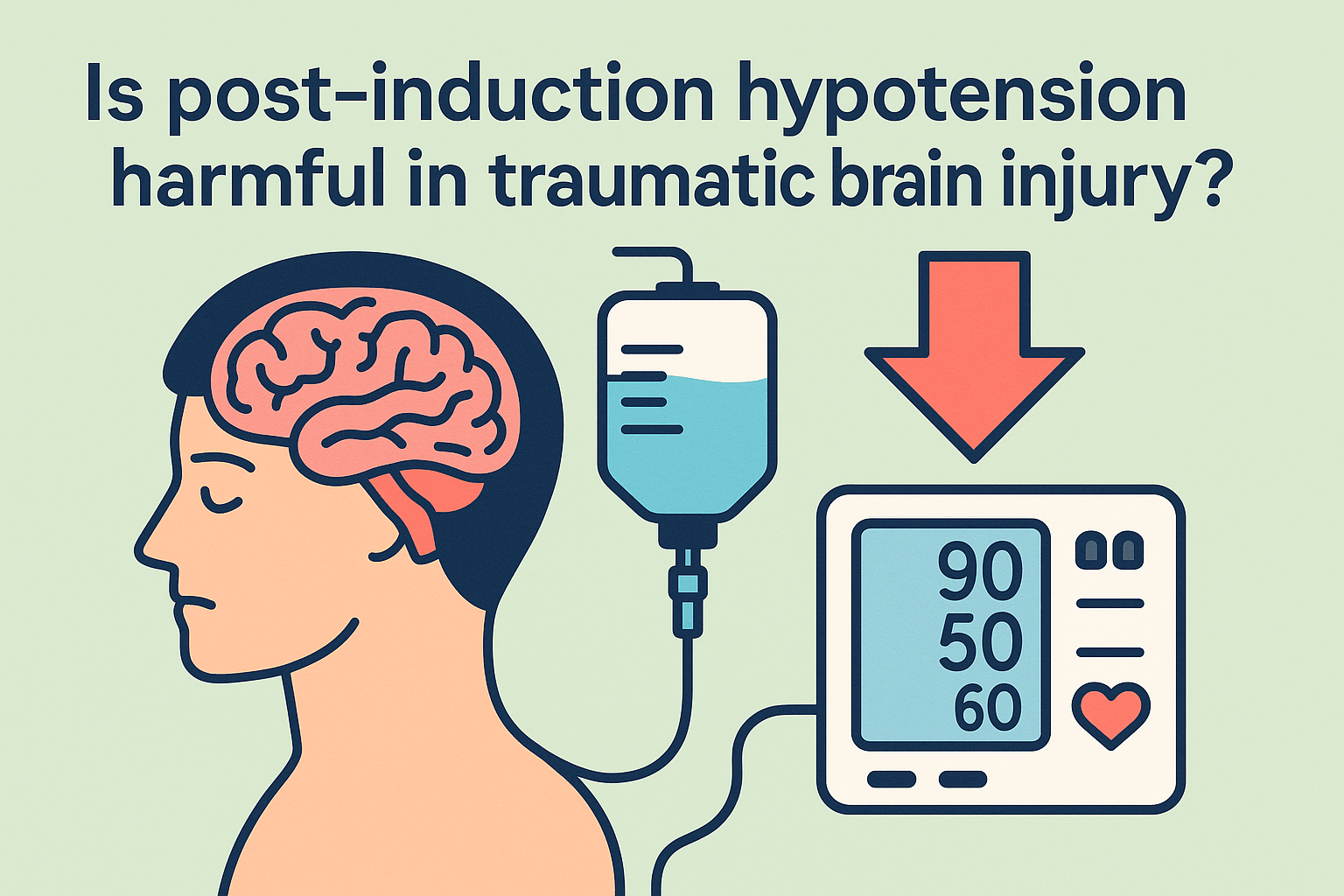 Is post-induction hypotension harmful in traumatic brain injury?